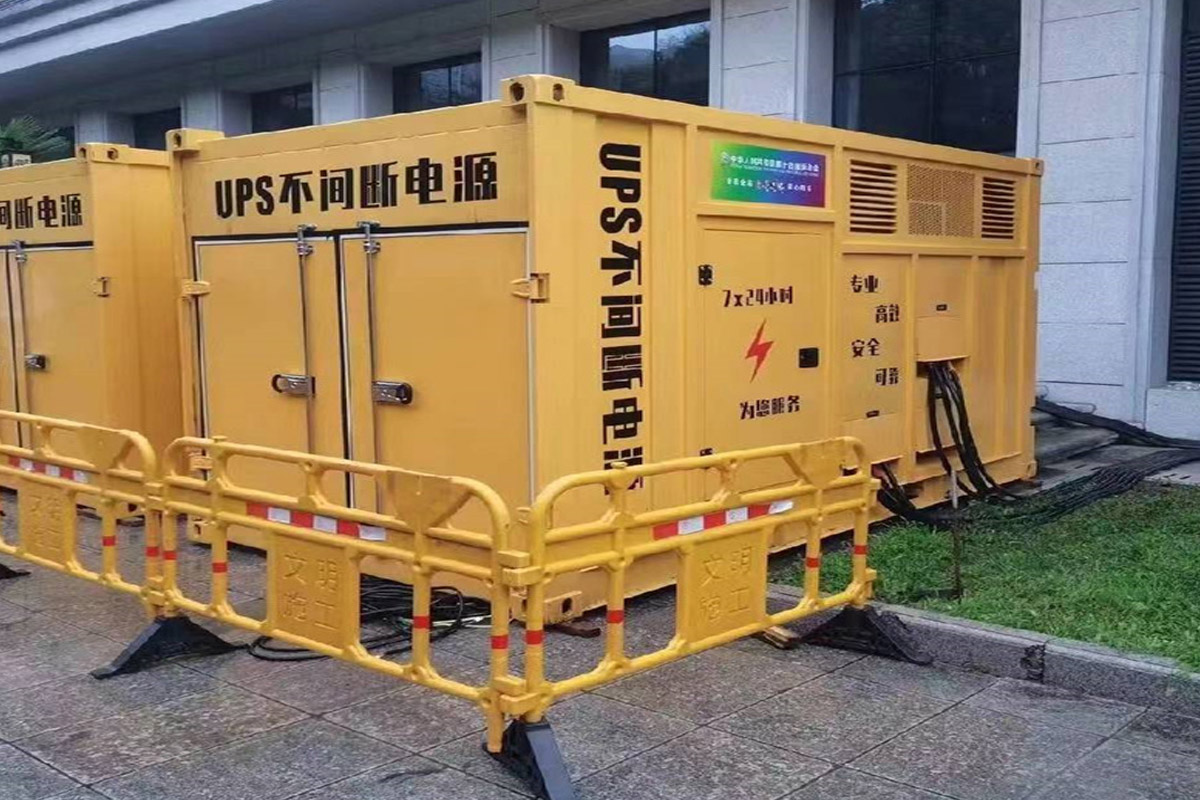 全南发电机租赁施工现场